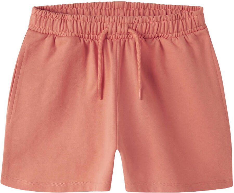 NAME IT KIDS sweatshort oranje Korte broek Effen