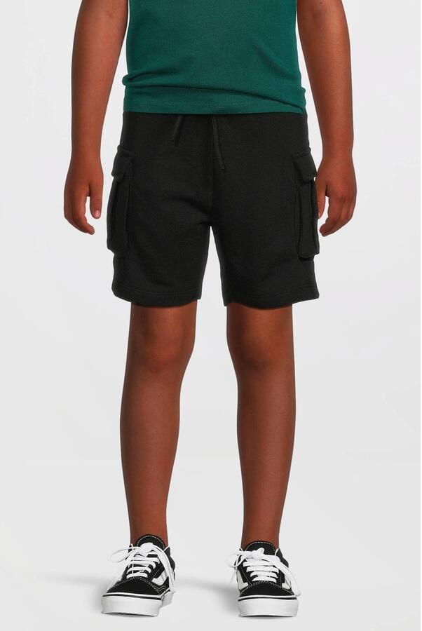 NAME IT KIDS sweatshort zwart Korte broek Jongens Katoen Effen - Foto 2