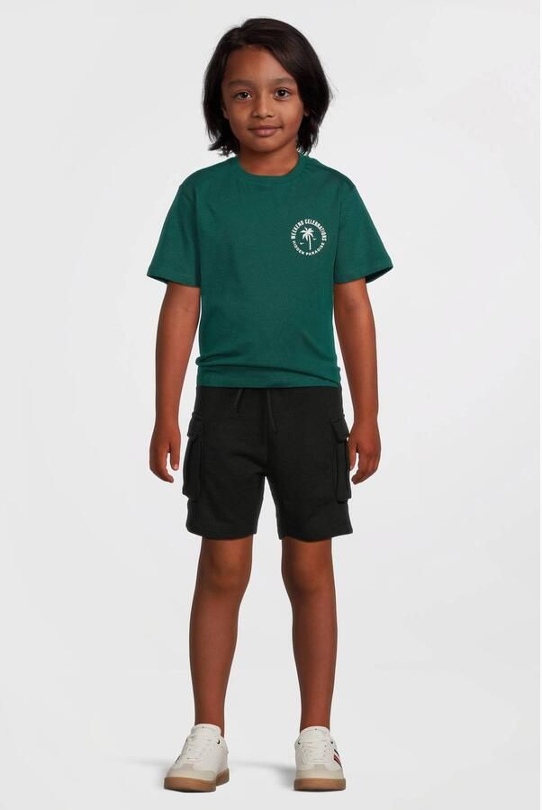 NAME IT KIDS sweatshort zwart Korte broek Jongens Katoen Effen - Foto 3