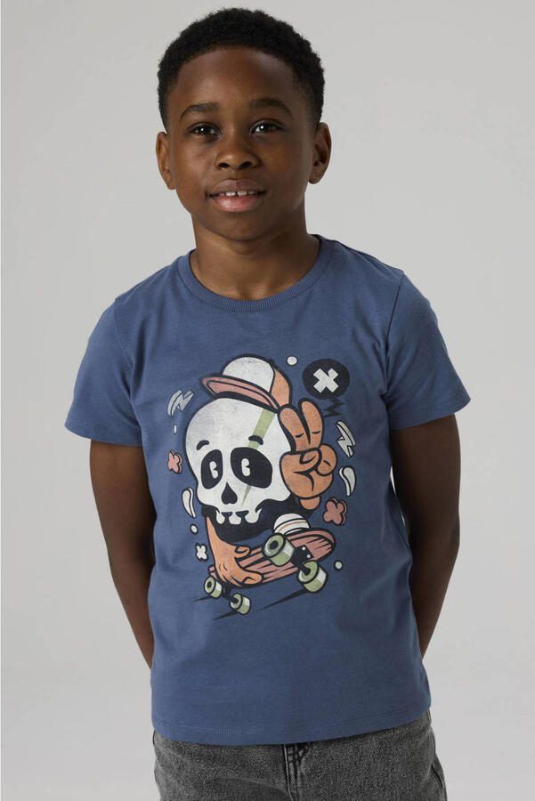 NAME IT KIDS T-shirt blauw - Foto 3