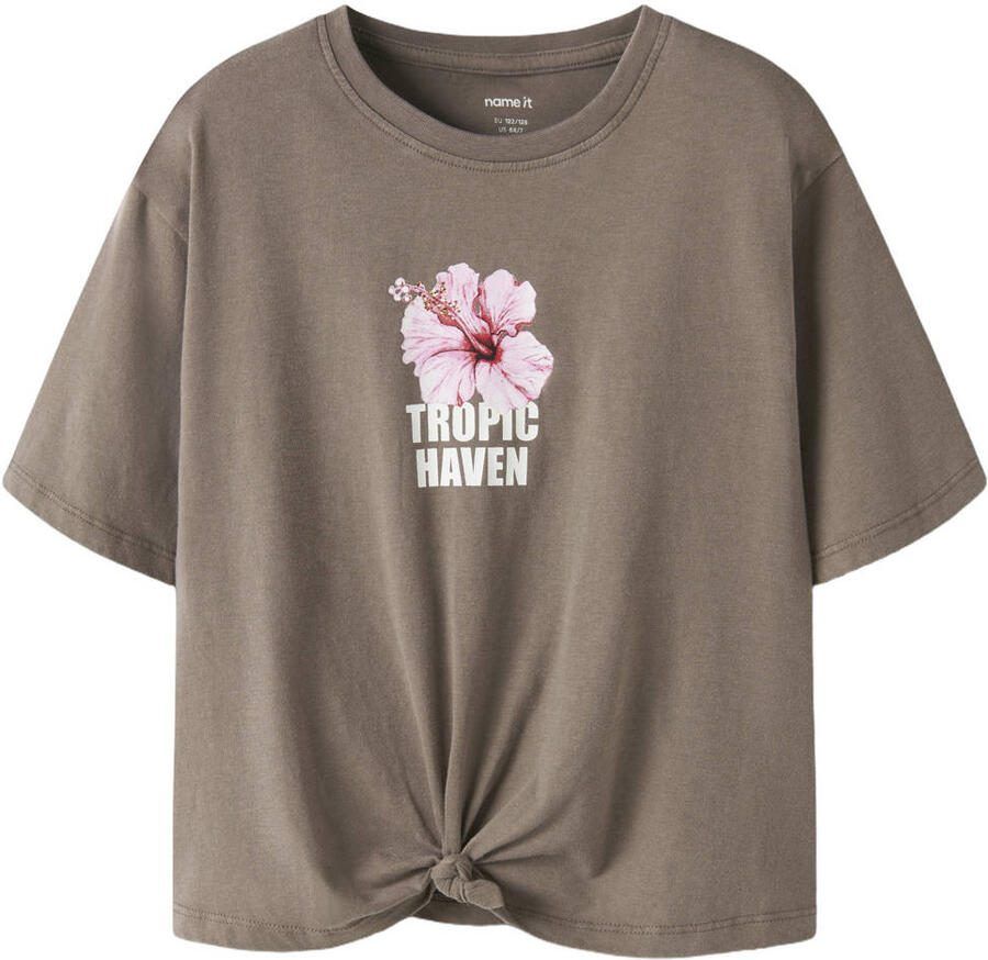 NAME IT KIDS T-shirt bruin