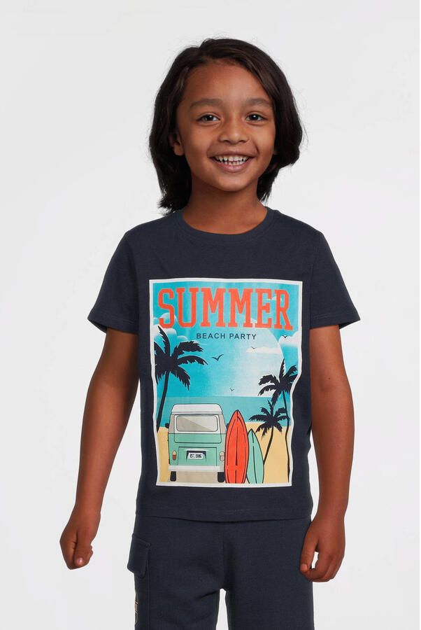 NAME IT KIDS T-shirt donkerblauw - Foto 2