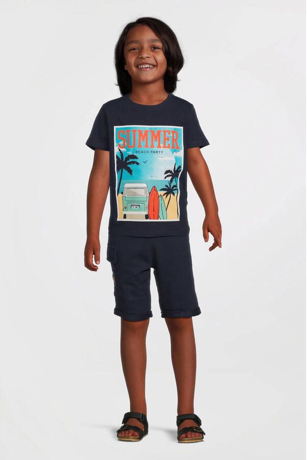 NAME IT KIDS T-shirt donkerblauw - Foto 4