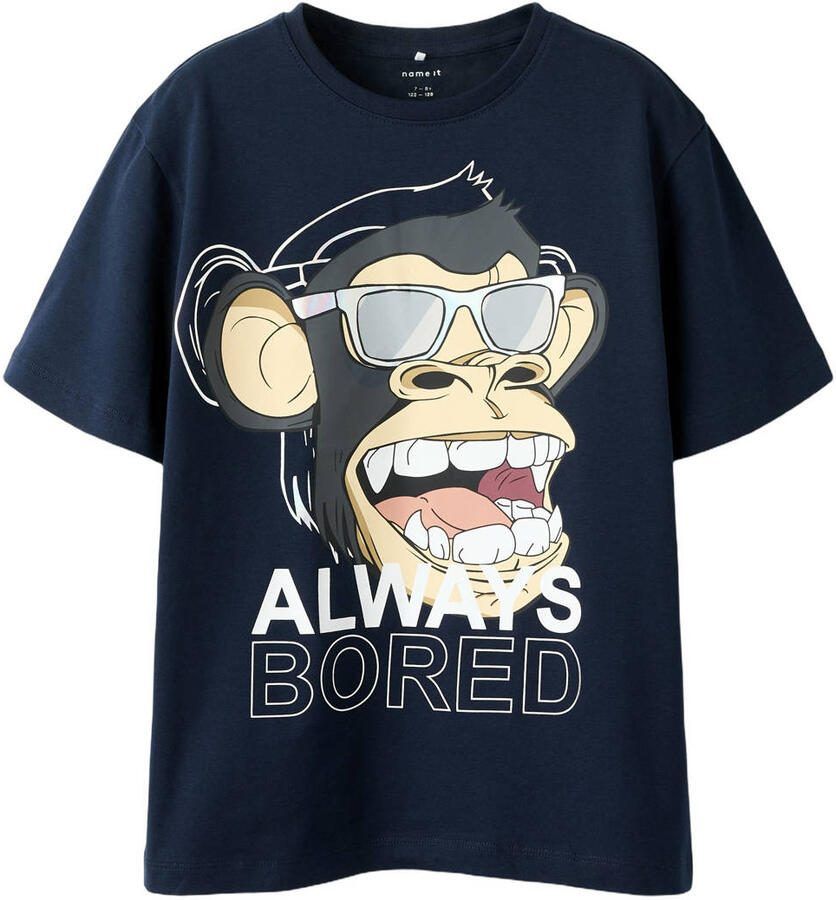 NAME IT KIDS T-shirt donkerblauw