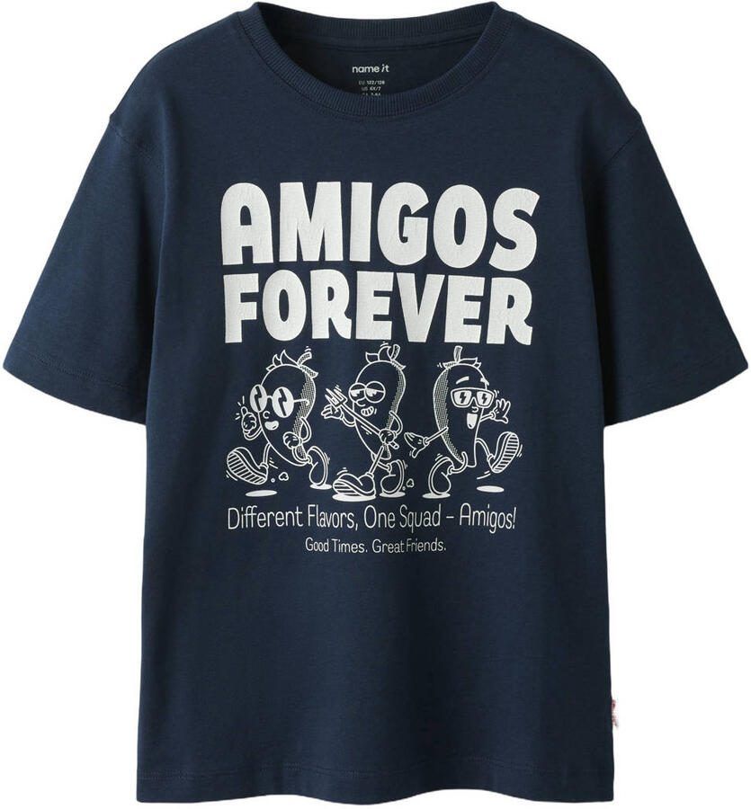 NAME IT KIDS T-shirt donkerblauw