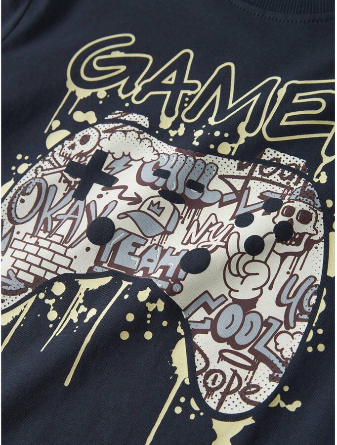 NAME IT KIDS T-shirt donkerblauw - Foto 2