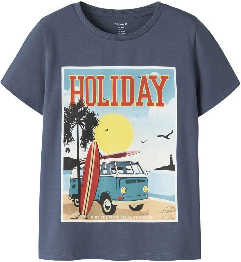 NAME IT KIDS T-shirt donkerblauw