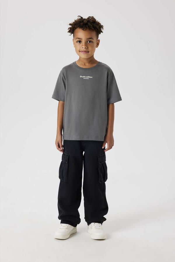 Name It T-shirt NKMBRODY SS NREG TOP NOOS met subtiel 3d-frontmotief