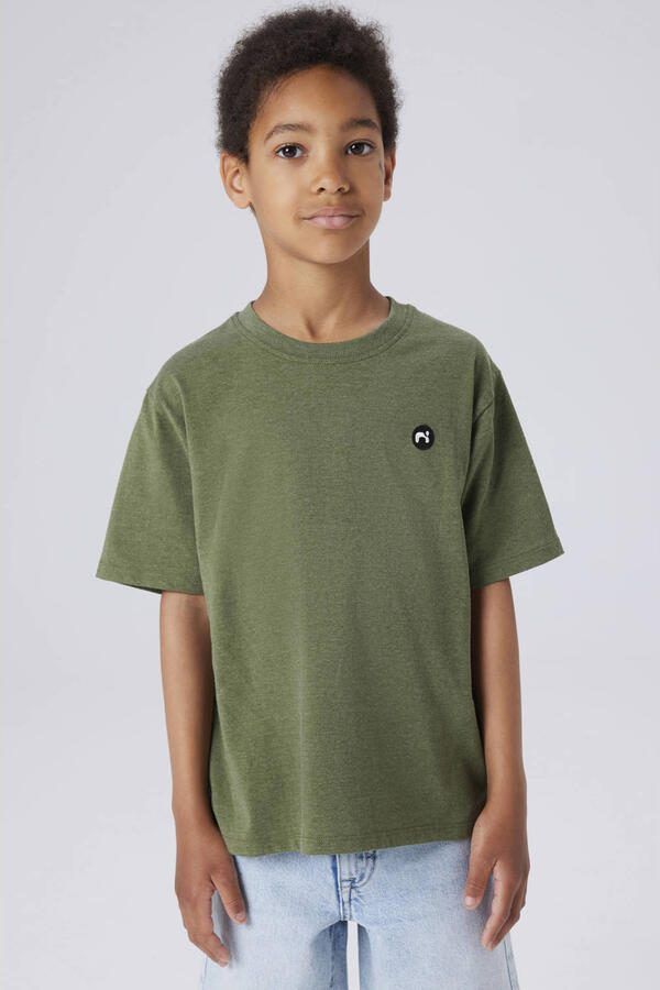 NAME IT KIDS T-shirt donkergroen