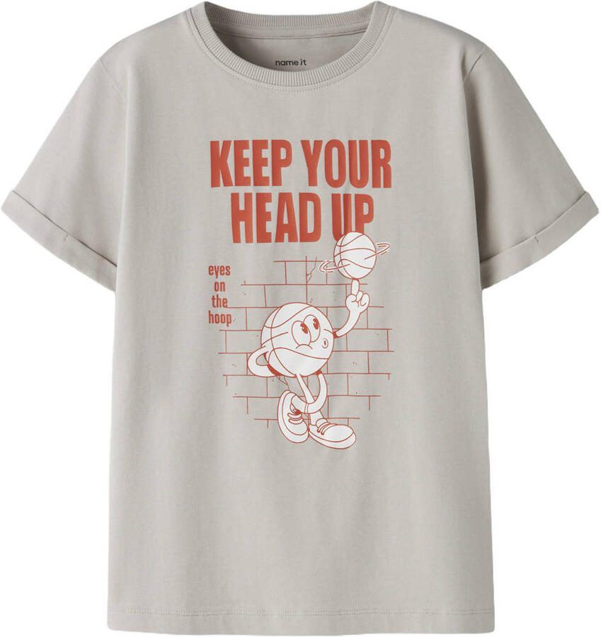 NAME IT KIDS T-shirt greige