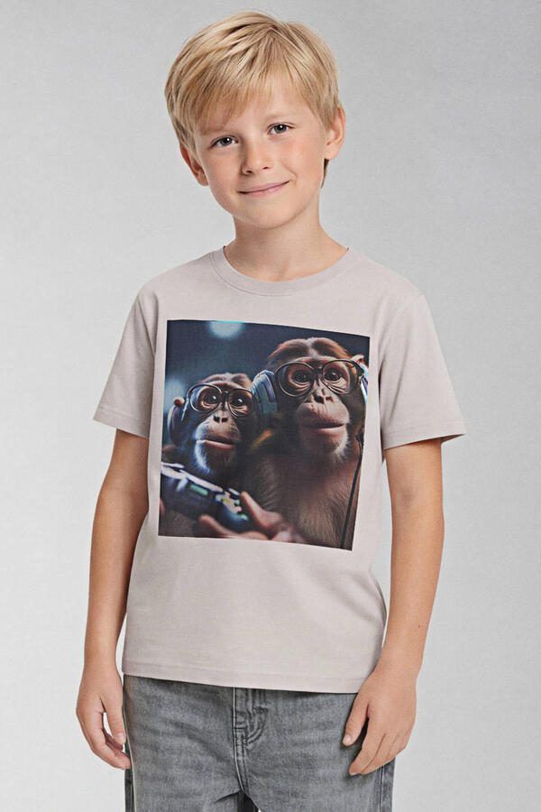 NAME IT KIDS T-shirt greige
