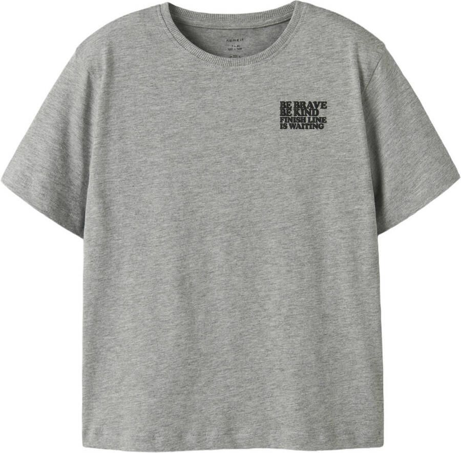 NAME IT KIDS T-shirt grijs melange