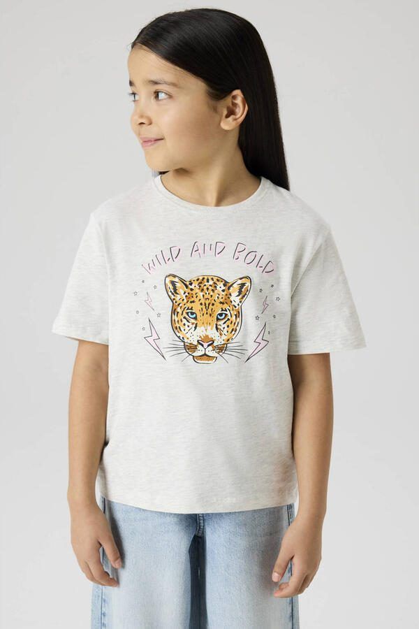 NAME IT KIDS T-shirt grijs melange