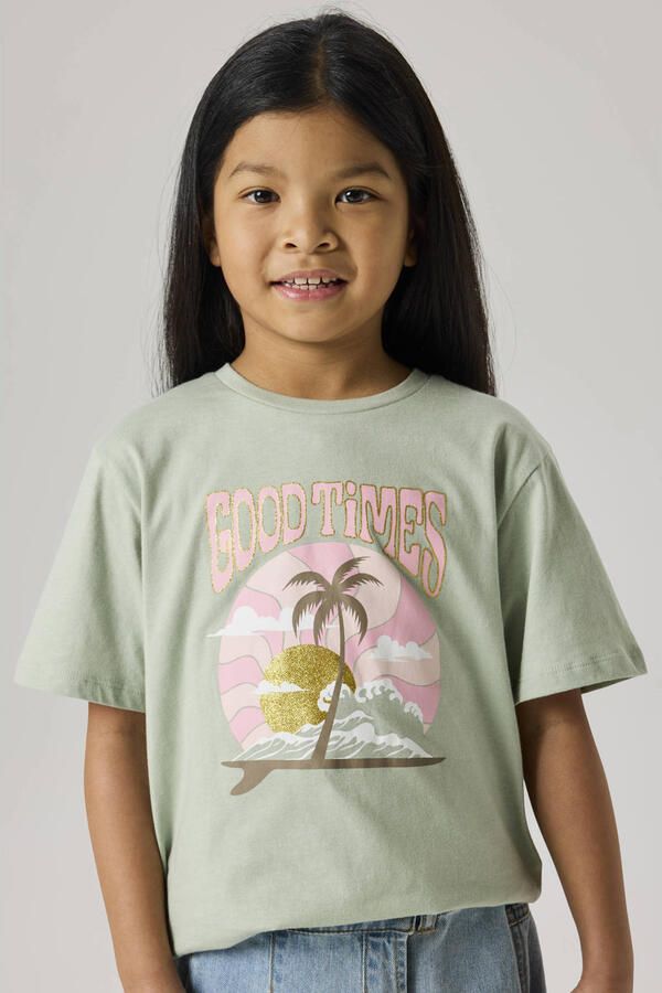 NAME IT KIDS T-shirt grijsgroen