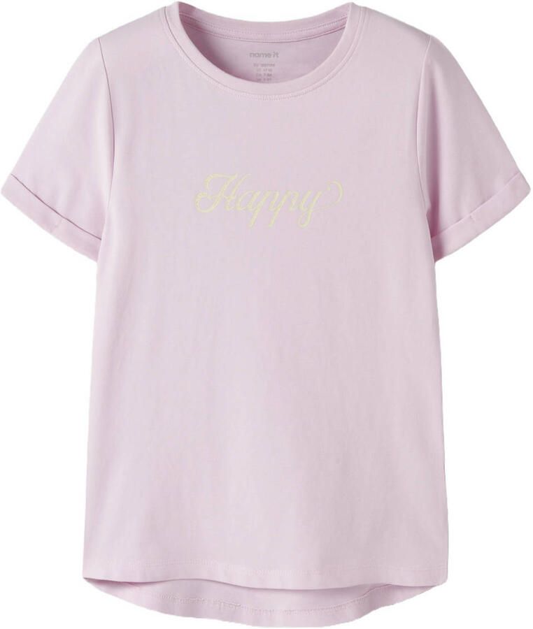 NAME IT KIDS T-shirt lichtroze