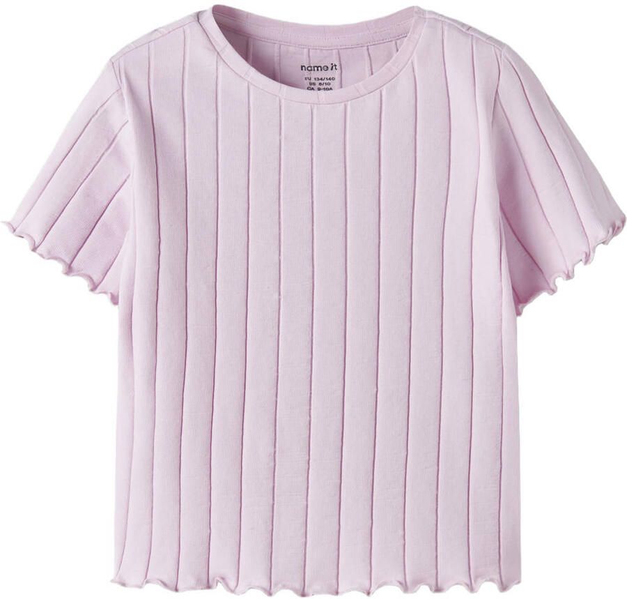 NAME IT KIDS T-shirt lichtroze