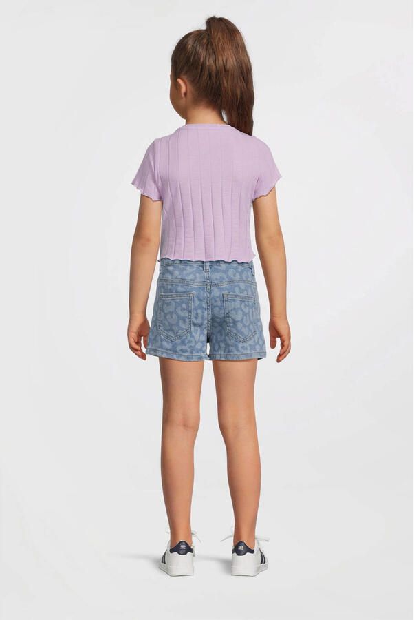 Name It T-shirt NKFNORALINA SS CROP TOP NOOS in geweldige rib-kwaliteit en met golvende zomen - Foto 2