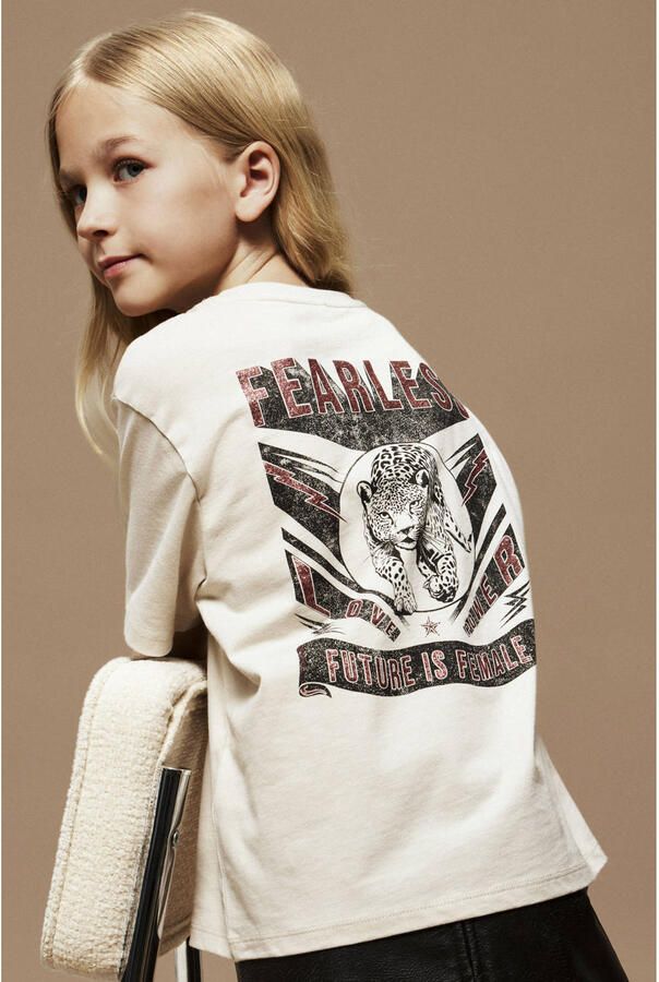 NAME IT KIDS T-shirt met backprint beige - Foto 2
