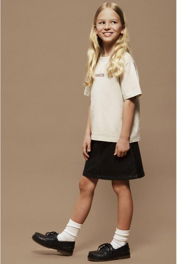NAME IT KIDS T-shirt met backprint beige - Foto 3