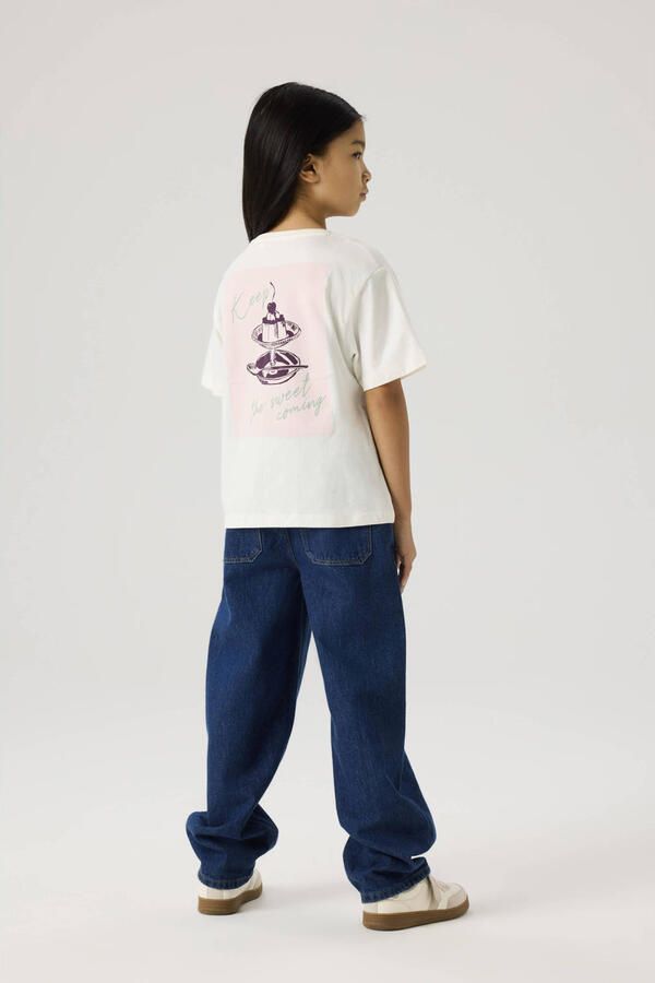 NAME IT KIDS T-shirt met backprint ecru - Foto 2