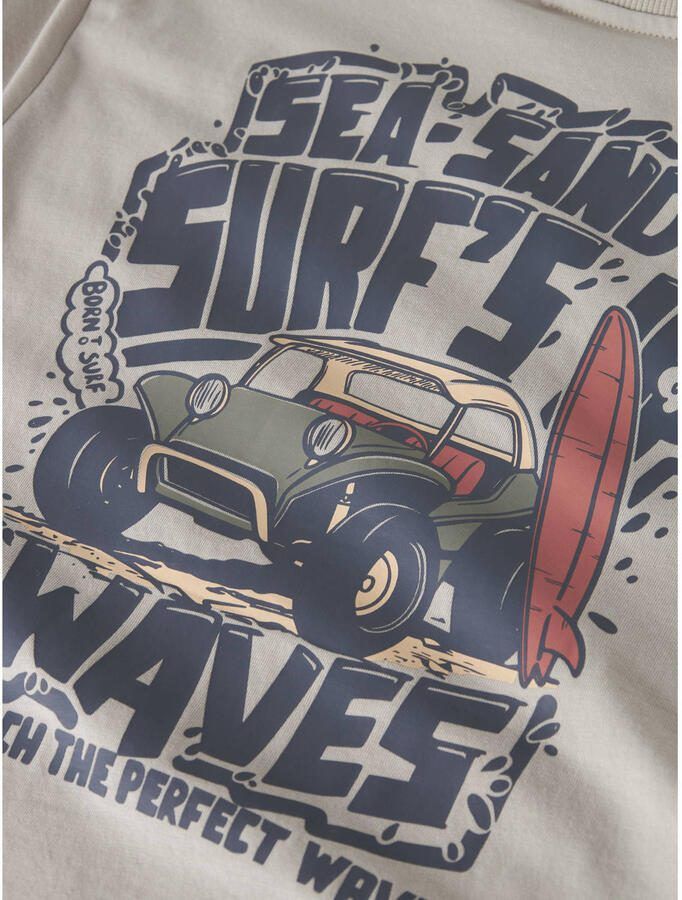NAME IT KIDS T-shirt met backprint grijs - Foto 3