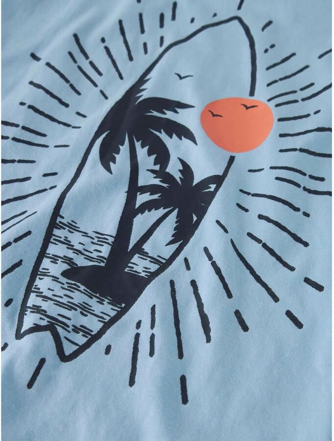 NAME IT KIDS T-shirt met backprint lichtblauw - Foto 3