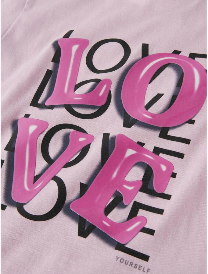NAME IT KIDS T-shirt met backprint lichtroze - Foto 3