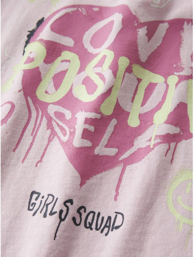 NAME IT KIDS T-shirt met backprint lichtroze - Foto 3