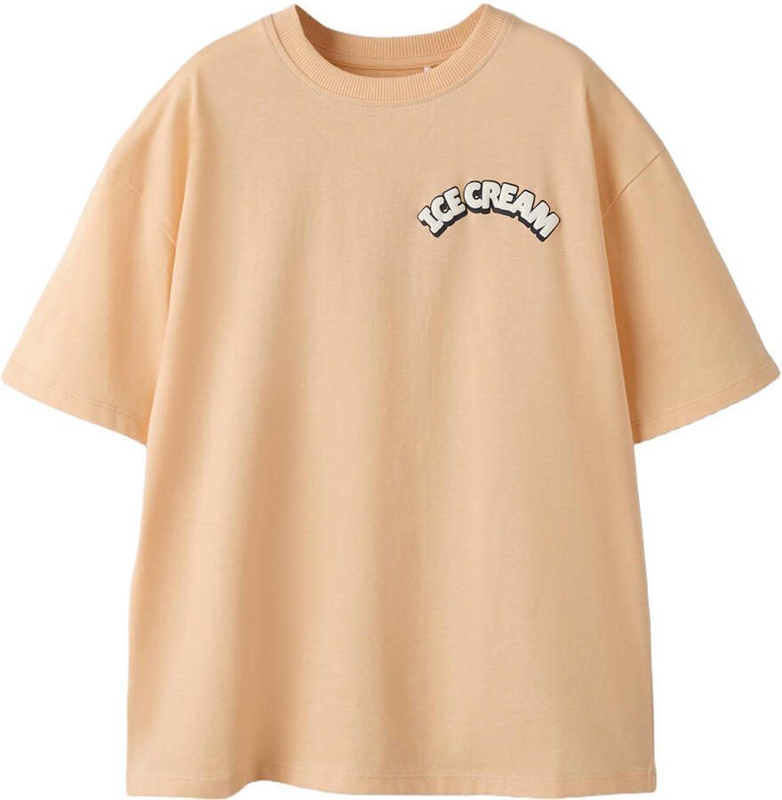 NAME IT KIDS T-shirt met backprint oranje - Foto 2