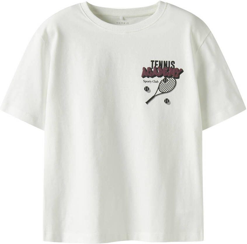 NAME IT KIDS T-shirt met backprint wit - Foto 2