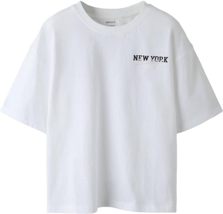 NAME IT KIDS T-shirt met backprint wit - Foto 2