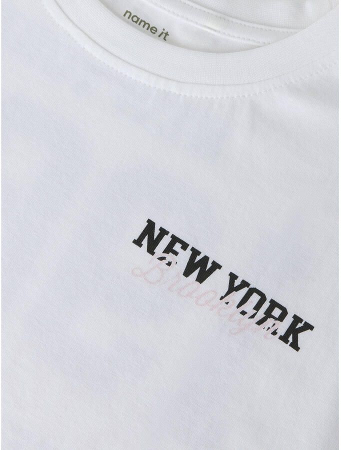 NAME IT KIDS T-shirt met backprint wit - Foto 3