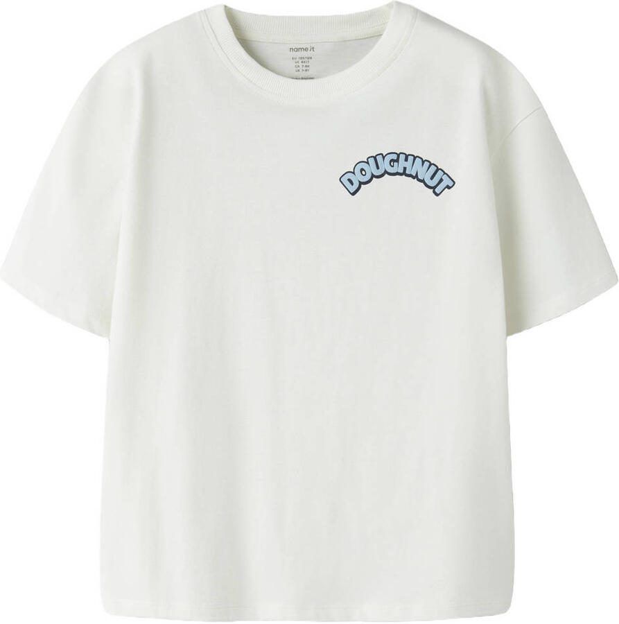 NAME IT KIDS T-shirt met backprint wit - Foto 2