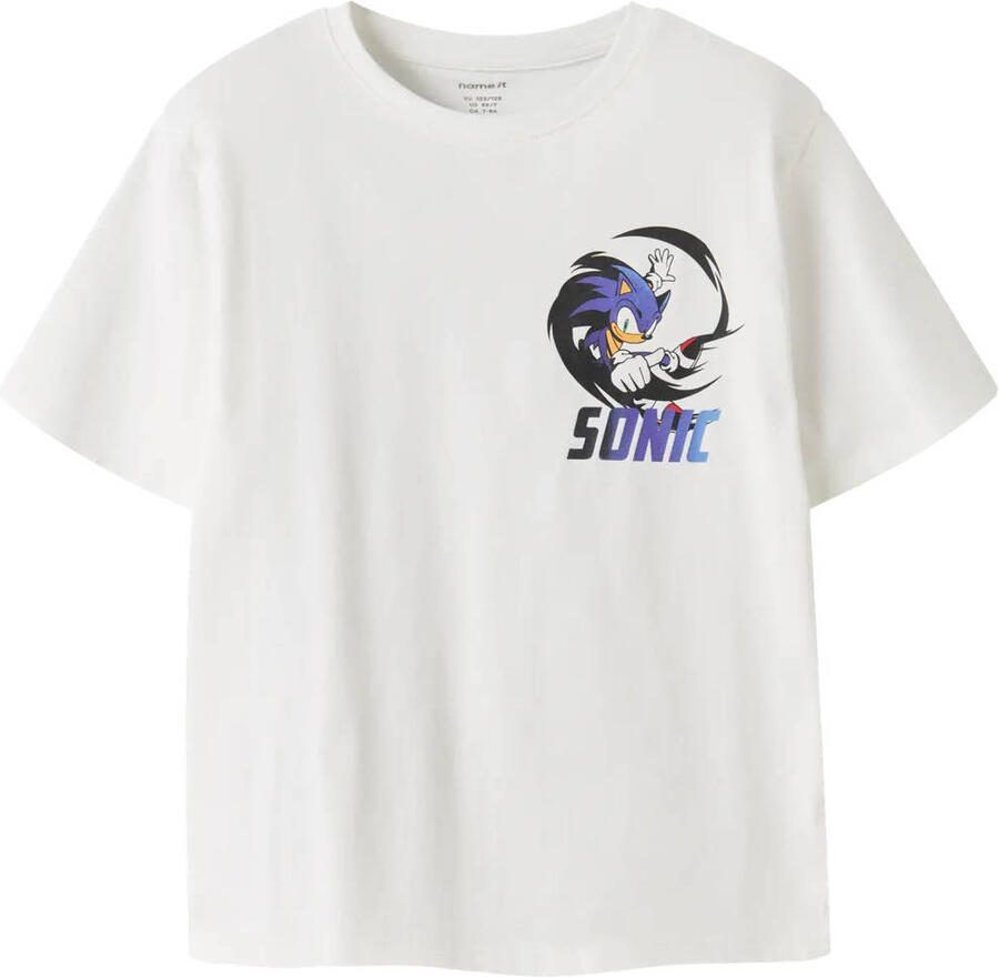 NAME IT KIDS T-shirt met backprint wit - Foto 2