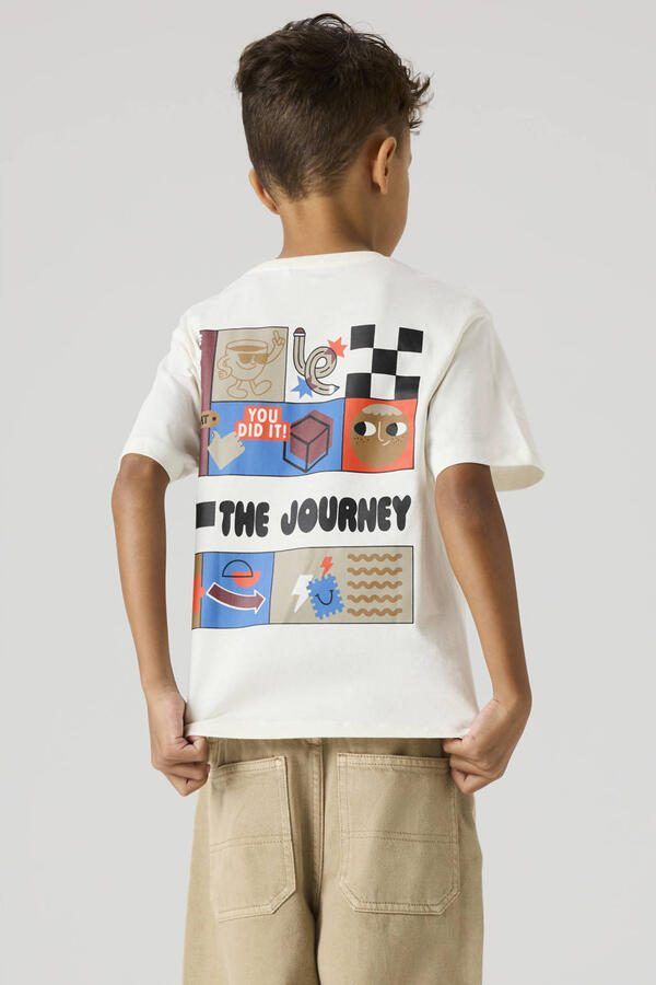 NAME IT KIDS T-shirt met backprint wit - Foto 2