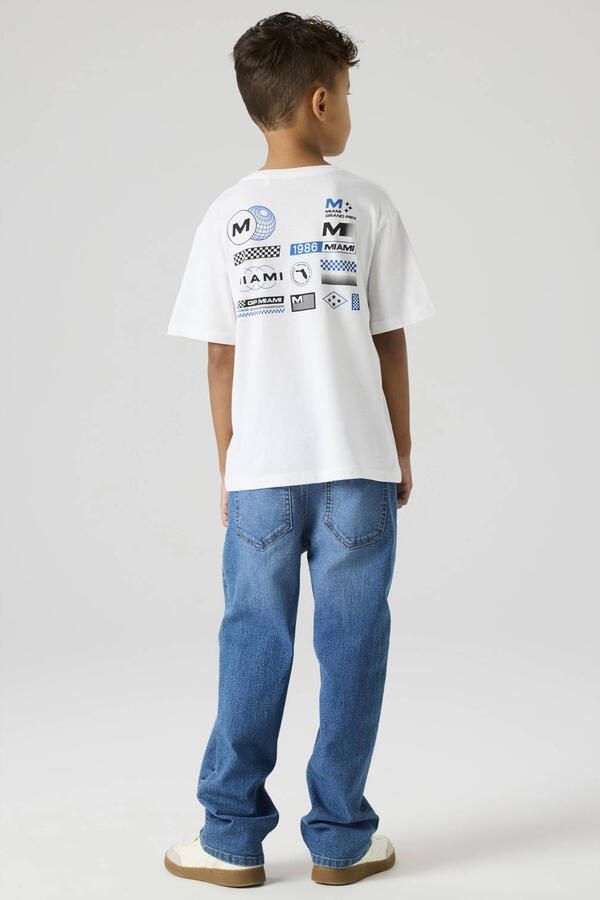 NAME IT KIDS T-shirt met backprint wit - Foto 2