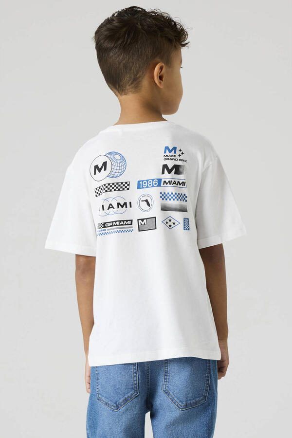 NAME IT KIDS T-shirt met backprint wit - Foto 3