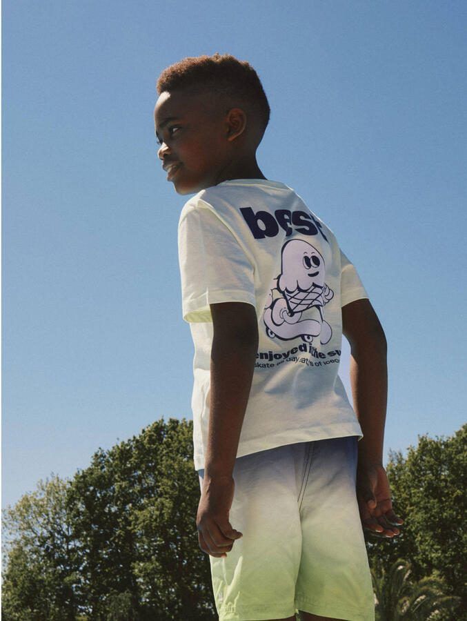 NAME IT KIDS T-shirt met backprint wit - Foto 2