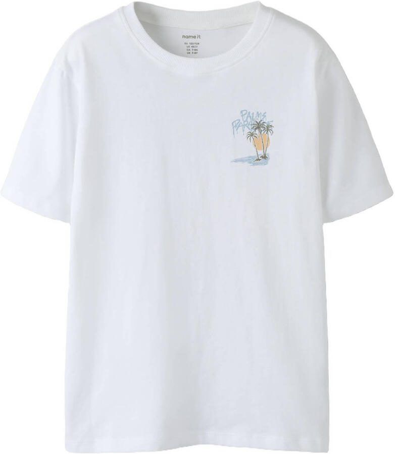 NAME IT KIDS T-shirt met backprint wit - Foto 2