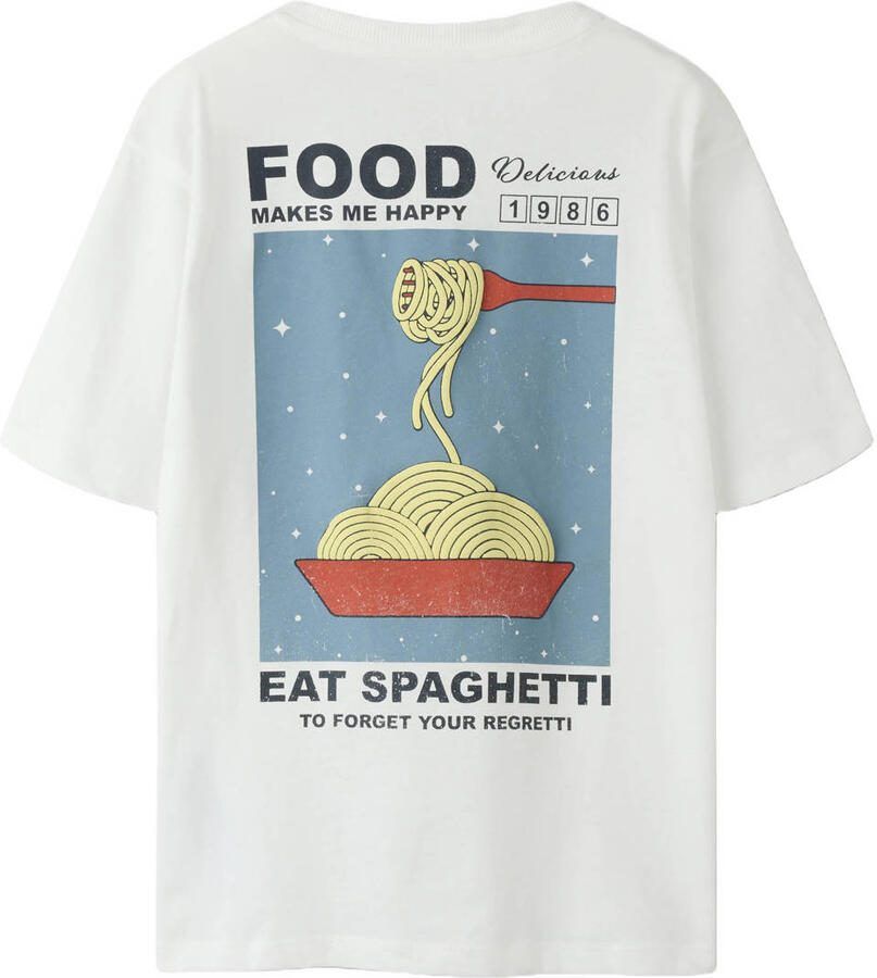 NAME IT KIDS T-shirt met backprint wit - Foto 2