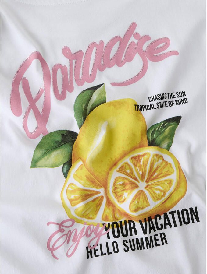 NAME IT KIDS T-shirt met backprint wit - Foto 3