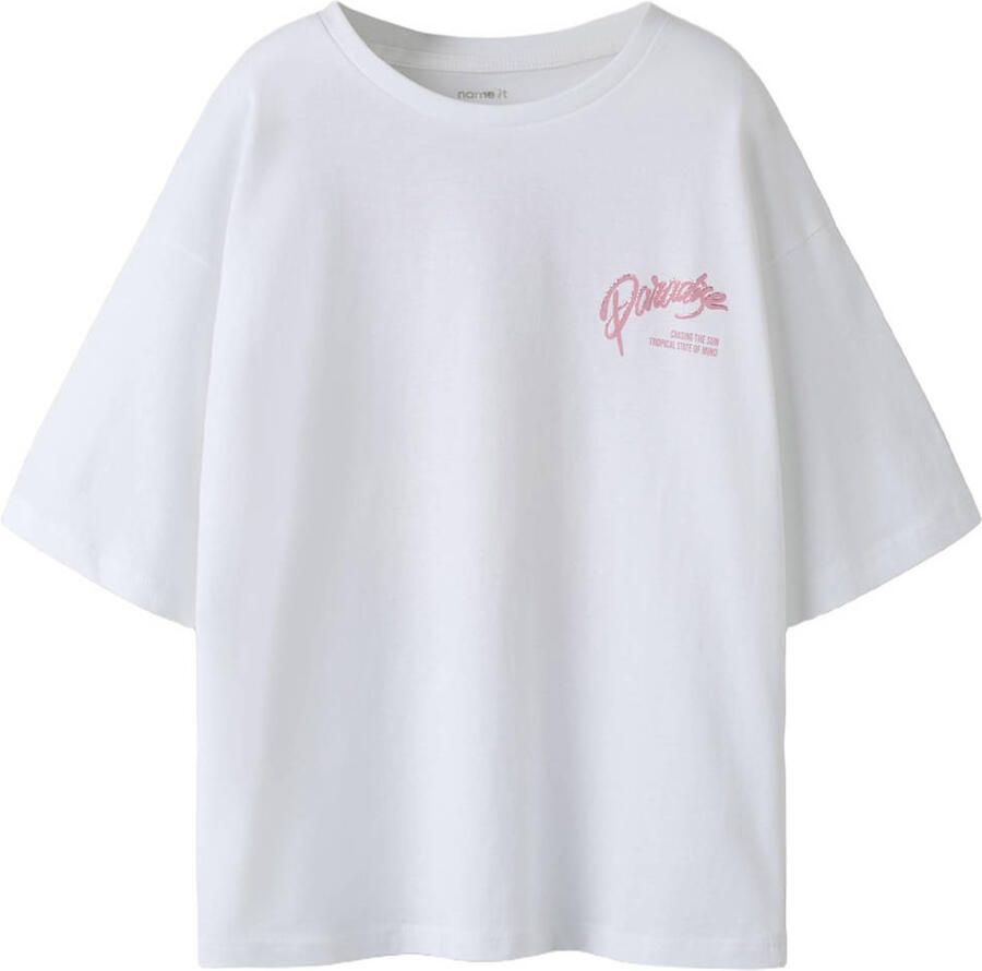 NAME IT KIDS T-shirt met backprint wit - Foto 2