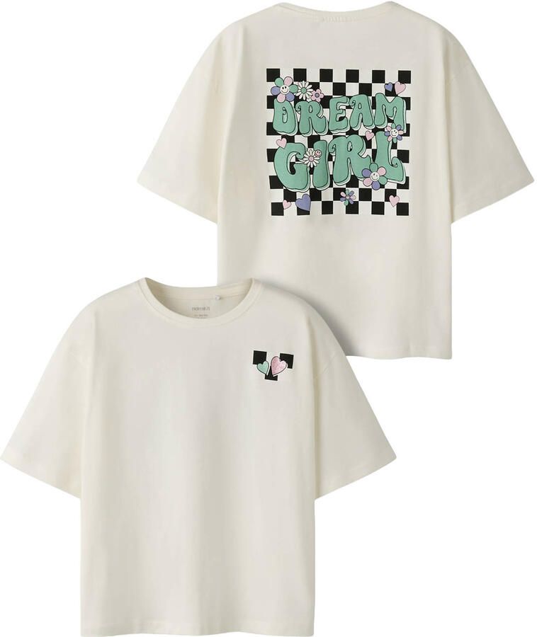 NAME IT KIDS T-shirt met backprint wit - Foto 2