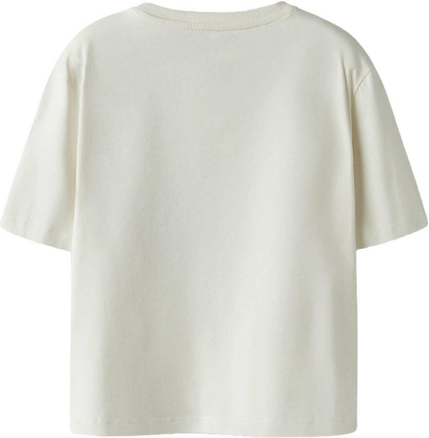 NAME IT KIDS T-shirt met pailletten ecru - Foto 2