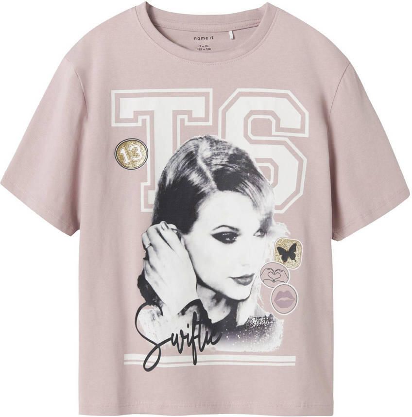 Name It T-shirt NFKDUSAN TSWIFT SS NREG TOP BOX NOOS SKY - Foto 3