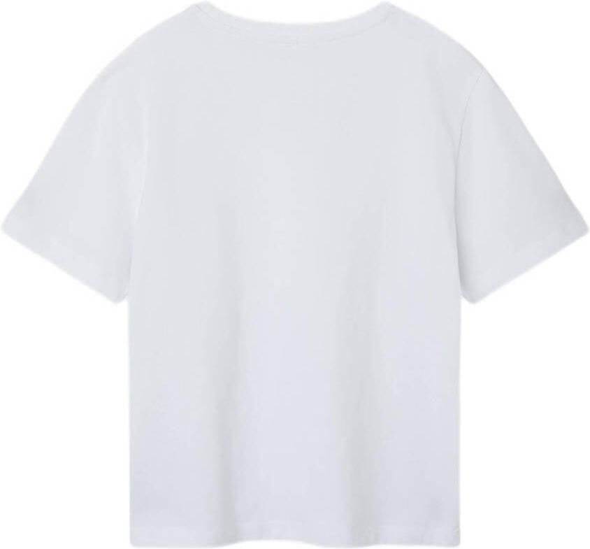 Name it KIDS T-shirt NKMBRODY met tekst wit Jongens Katoen Ronde hals Tekst 122 128 - Foto 3