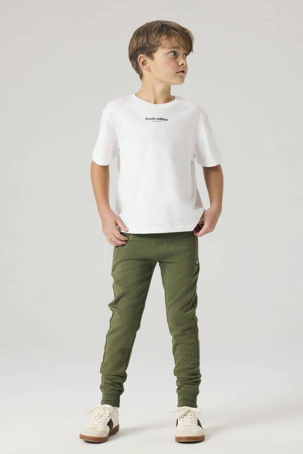 Name it KIDS T-shirt NKMBRODY met tekst wit Jongens Katoen Ronde hals Tekst 122 128 - Foto 3
