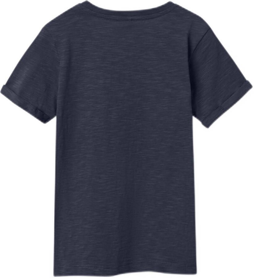 Name it KIDS T-shirt NKMVINCENT blauw Jongens Katoen Ronde hals Effen 122 128