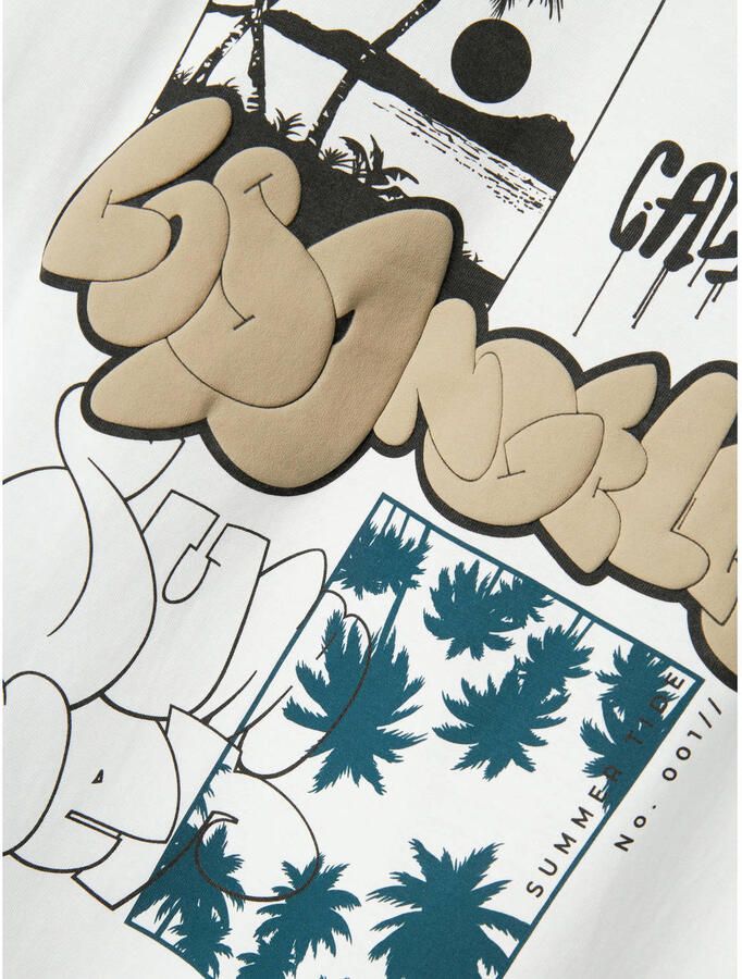 NAME IT KIDS T-shirt met backprint wit - Foto 2