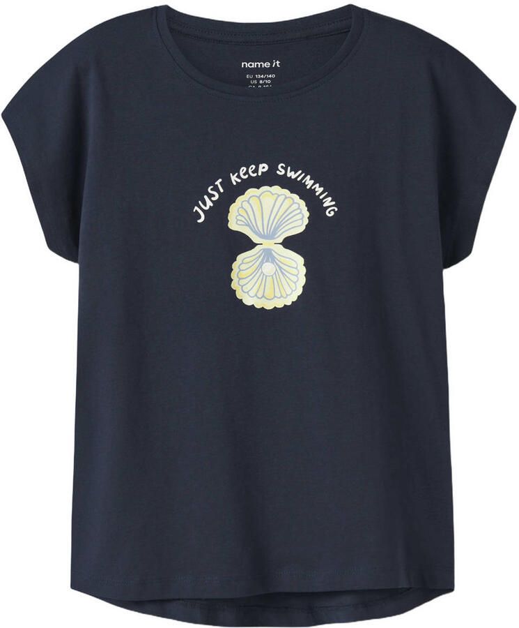NAME IT KIDS T-shirt wit donkerblauw (set van 2) - Foto 3
